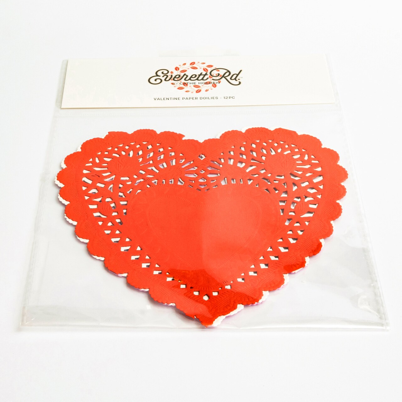 Red, Pink, and White Lace Heart Paper Doilies Everett Rd. by Cathe Holden